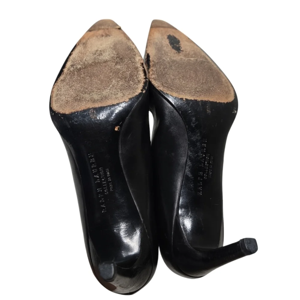 Ralph Lauren Collection Purple Label Black Heels Size 8